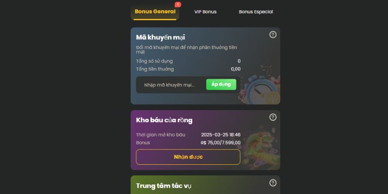 Nhận thưởng hoàn trả hấp dẫn nhất nhì thị trường