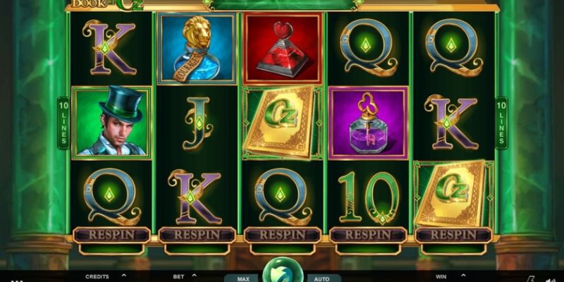 Top 5 slot games hấp dẫn với Book of Oz